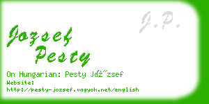 jozsef pesty business card